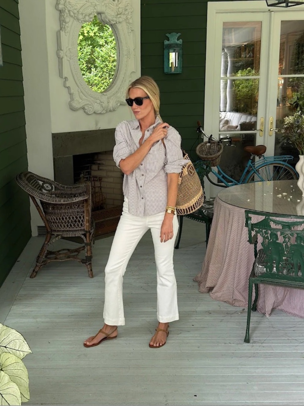 Julia Amory Carolyn Coco Stripe XS